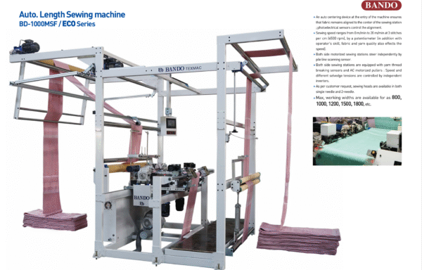 Auto. Length Sewing Machine  BD-1000MSF / ECOSeries